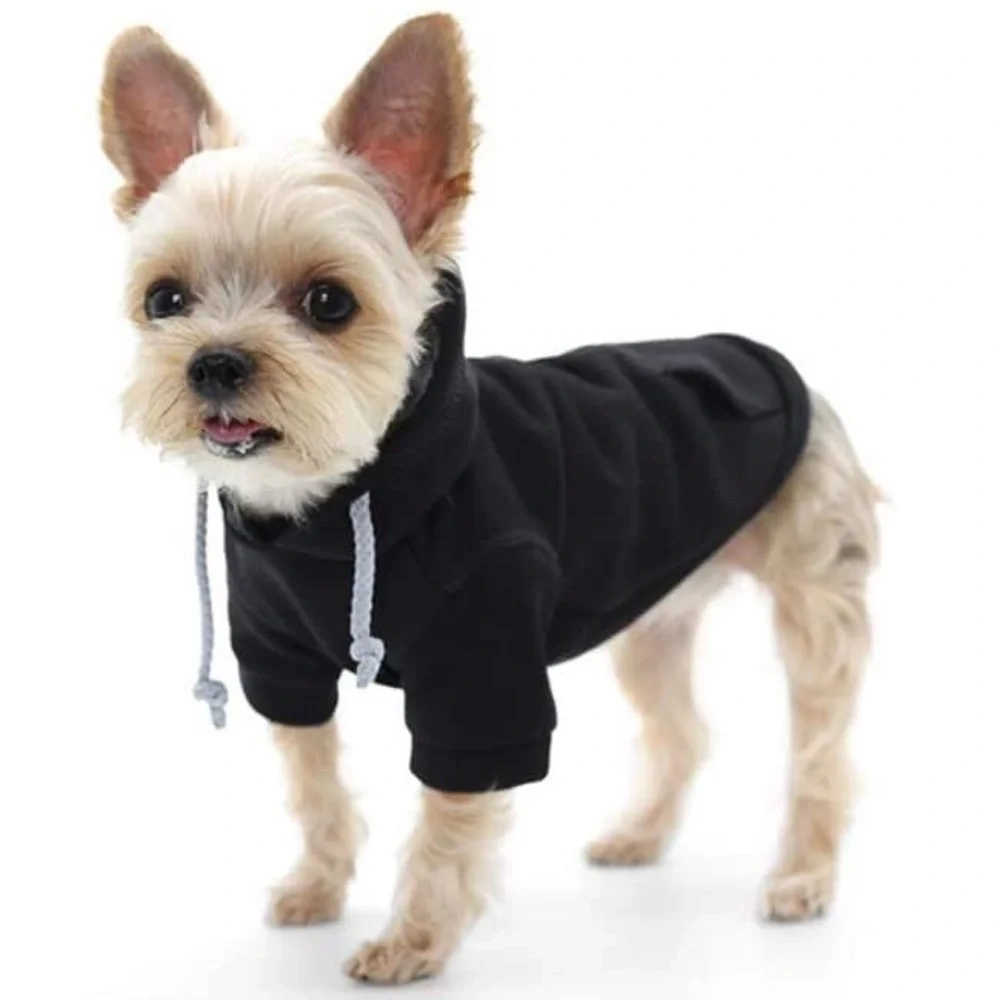 Black Dog Hoodie by Pooch outfit pup small dog Chihuahua